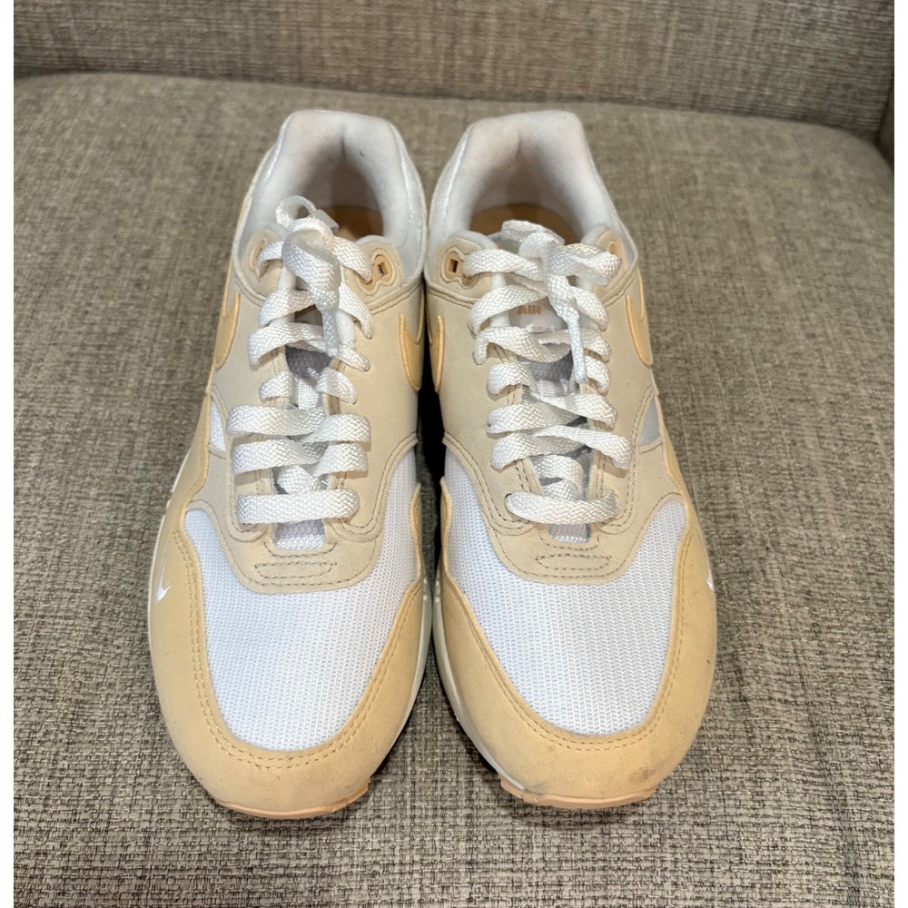 Nike Air Max 1 Sanddrift Sail Tan White Sneakers HF1194-100 Womens 7 - Picture 2 of 8